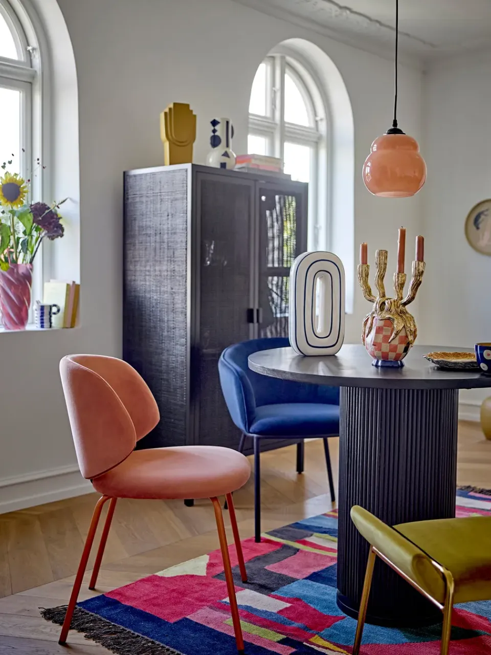 Bloomingville Display & Glass Cabinets*Marikka cabinet 85x40x150 cm, Black
