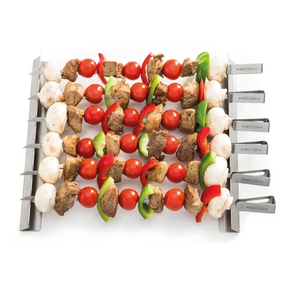 Markus Aujalay Garden Details & Accessories*Markus grill skewer 8-pieces 16x37 cm, Silver Silver-coloured