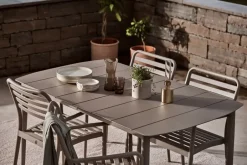 1898 Table For Outdoor Use*Marsala dining table, Taupe 152x90 cm Beige