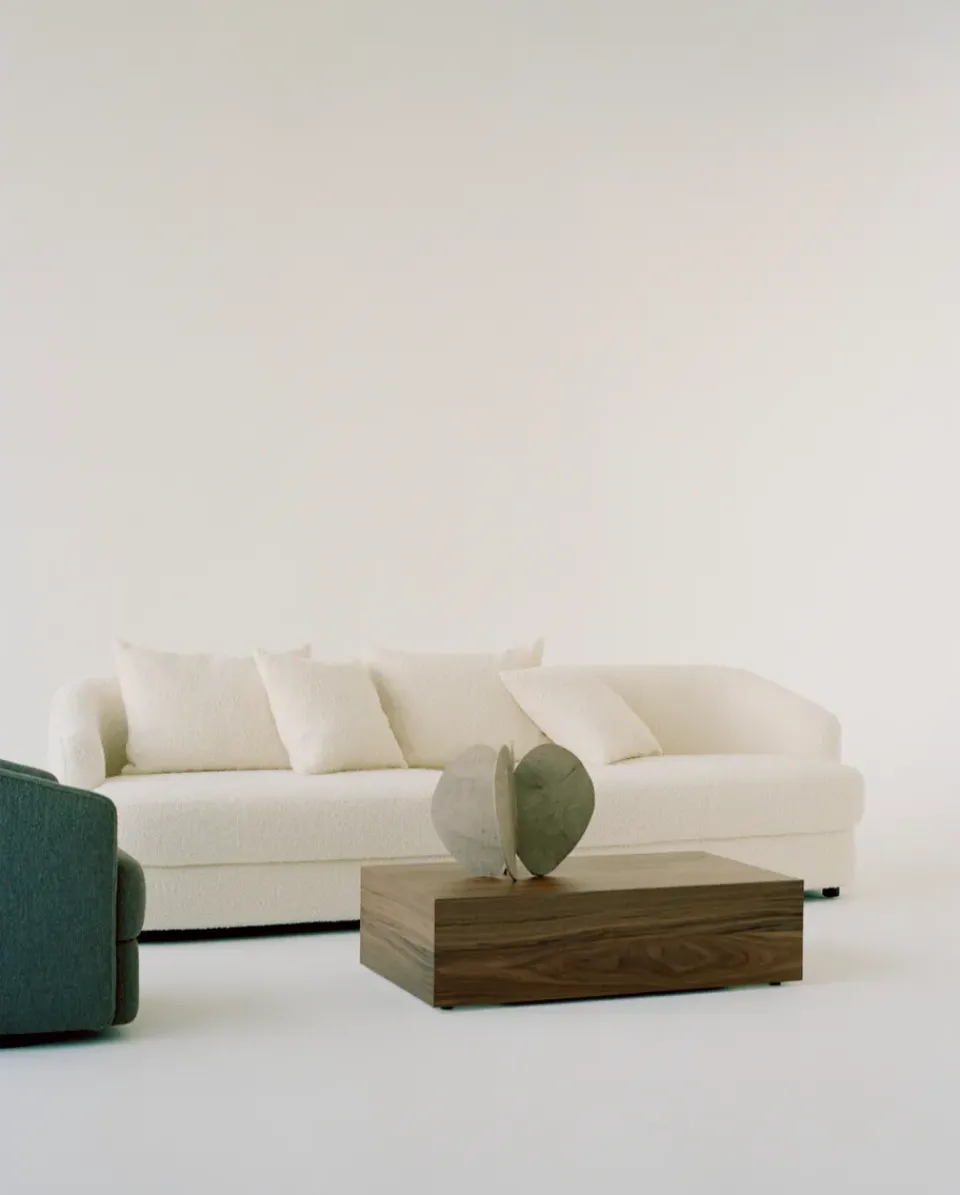 New Works Coffee Tables*Mass High coffee table 103x60x27 cm, Walnut Brown