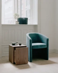 New Works Side Tables*Mass side table with drawer, Walnut Brown