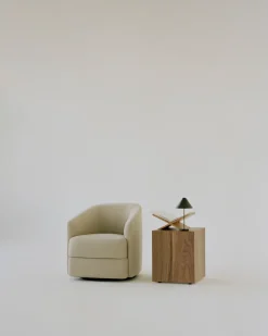 New Works Side Tables*Mass side table 40x40x47 cm, Walnut Brown