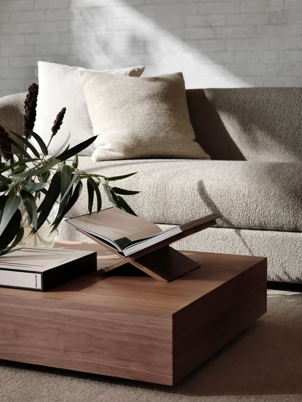 New Works Coffee Tables*Mass Wide coffee table, Walnut Brown