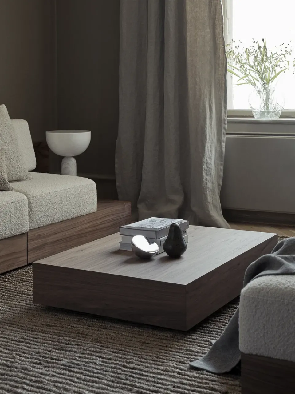 New Works Coffee Tables*Mass Wide coffee table, Walnut Brown
