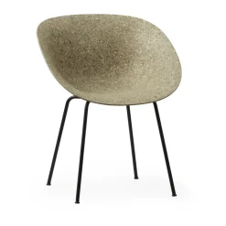 Normann Copenhagen Chairs*Mat Armchair, Seaweed-black steel Brown