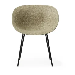 Normann Copenhagen Chairs*Mat Armchair, Seaweed-black steel Brown