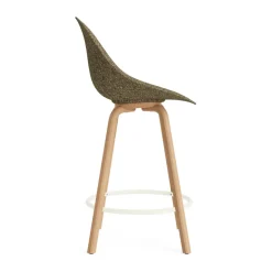 Normann Copenhagen Bar Stools*Mat Bar Chair bar stool 65 cm, Seaweed-beech-cream steel Beige