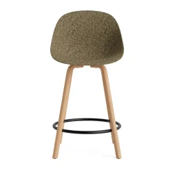 Normann Copenhagen Bar Stools*Mat Bar Chair bar stool 65 cm, Seaweed-beech-black steel Beige
