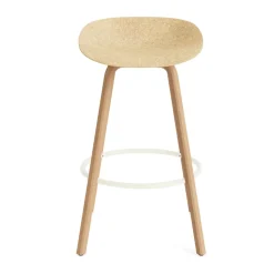 Normann Copenhagen Bar Stools*Mat Barstool 65 cm, Hemp-beech-cream steel Beige