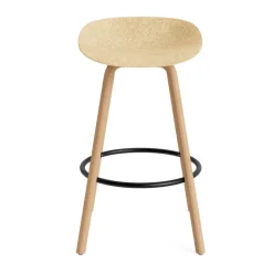 Normann Copenhagen Bar Stools*Mat Barstool 65 cm, Hemp-beech-black steel Beige