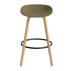 Normann Copenhagen Bar Stools*Mat Barstool 65 cm, Seaweed-beech-black steel Beige