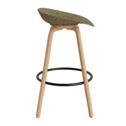 Normann Copenhagen Bar Stools*Mat Barstool 65 cm, Seaweed-beech-black steel Beige