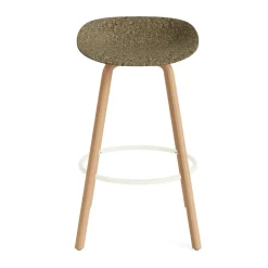 Normann Copenhagen Bar Stools*Mat Barstool 65 cm, Seaweed-beech-cream steel Beige