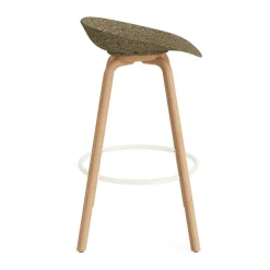 Normann Copenhagen Bar Stools*Mat Barstool 65 cm, Seaweed-beech-cream steel Beige
