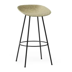 Normann Copenhagen Bar Stools*Mat Barstool 65 cm, Seaweed-black steel Brown