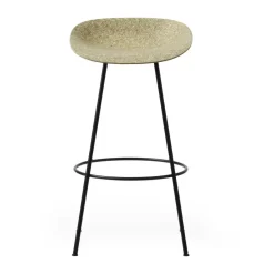 Normann Copenhagen Bar Stools*Mat Barstool 65 cm, Seaweed-black steel Brown