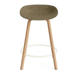 Normann Copenhagen Bar Stools*Mat Barstool 65 cm, Seaweed-beech-cream steel Beige
