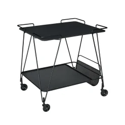 GUBI Serving Trolleys*Matégot Trolley serving trolley, Black