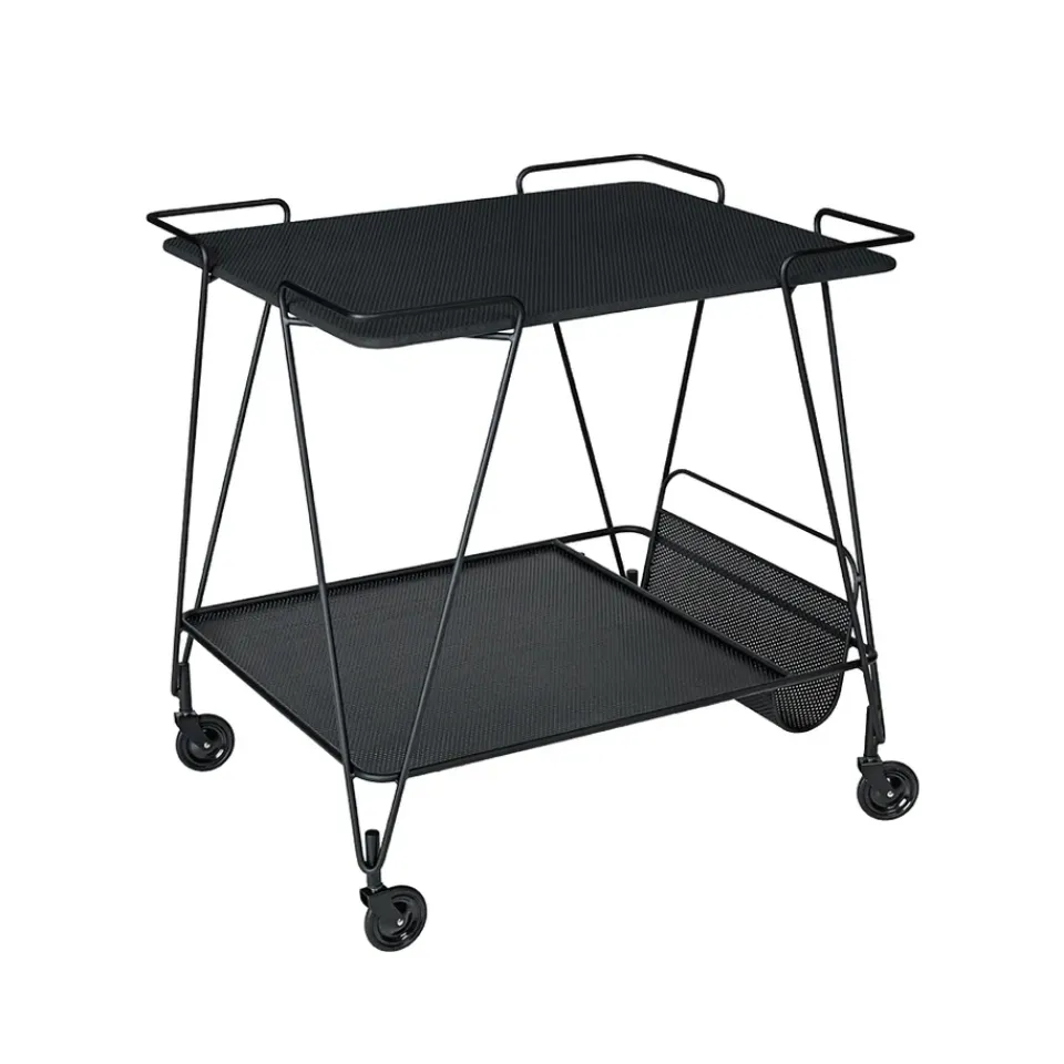 GUBI Serving Trolleys*Matégot Trolley serving trolley, Black