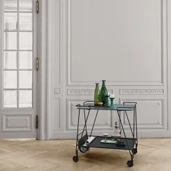 GUBI Serving Trolleys*Matégot Trolley serving trolley, Black