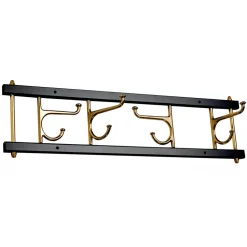Essem Design Clothes Hooks & Hangers*Maxi 4 Dekorativ hook rail, -brass Black