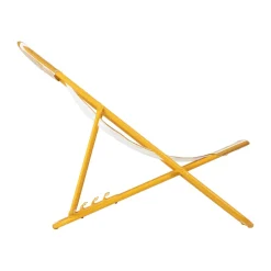 Lafuma Seating*Maxi Transat sun lounger, Honey Stripes Yellow