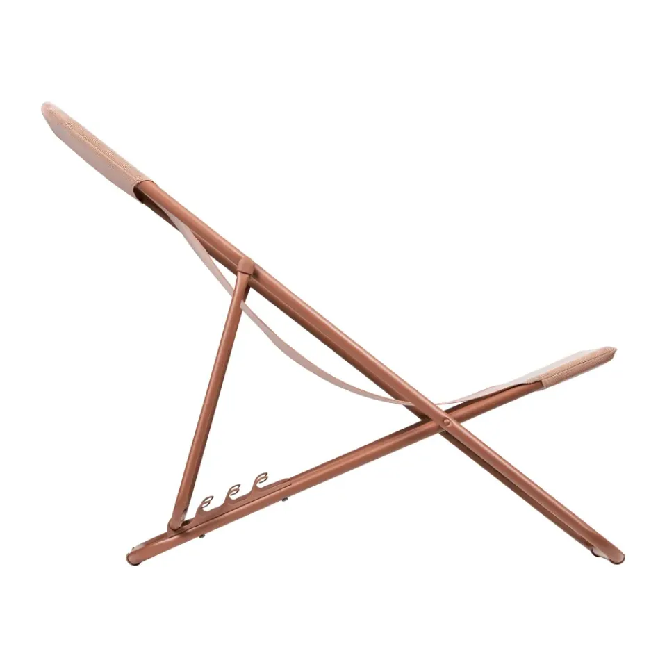 Lafuma Seating*Maxi Transat sun lounger, Canyon/terracotta Brown
