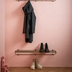 Maze Shoe Racks*shoe shelf L, brass Gold-coloured