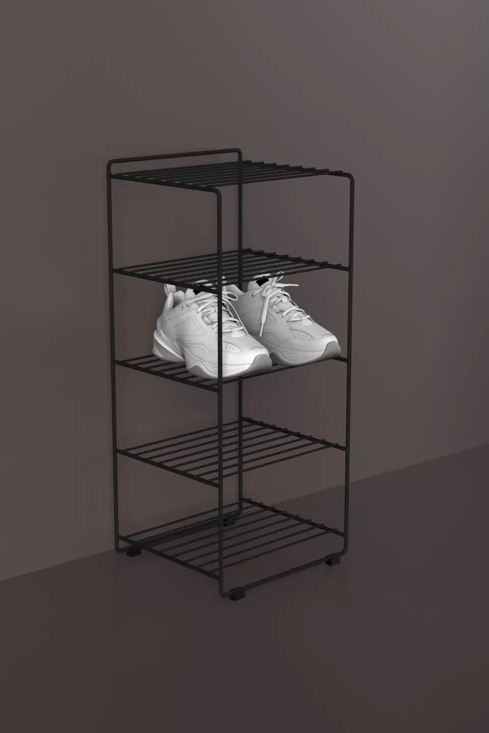 Maze Shoe Racks*Shoescraper shoe shelf, Black