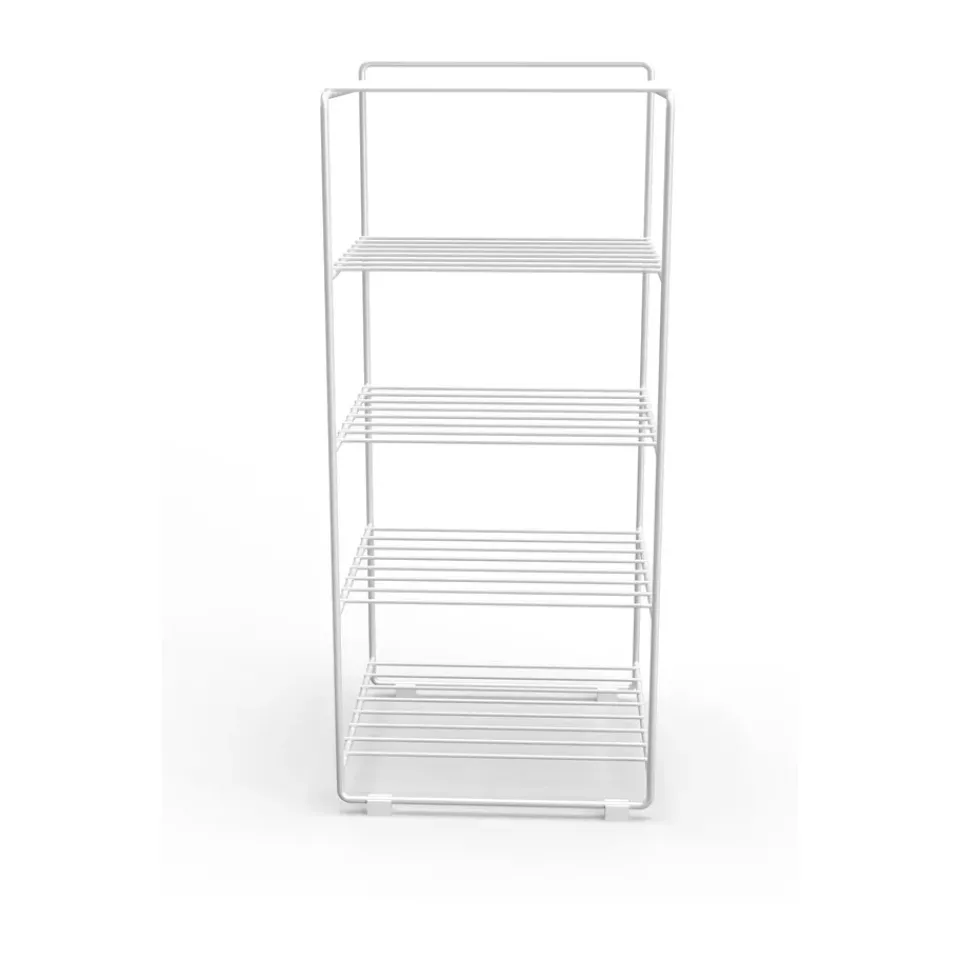 Maze Shoe Racks*Shoescraper shoe shelf, White