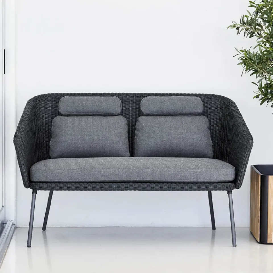 Cane-line Garden Sofas & Garden Benches*Mega bench, Graphic, incl. cushions Grey
