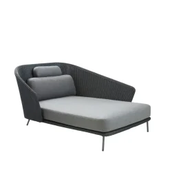 Cane-line Garden Sofas & Garden Benches*Mega daybed, Graphic, left, incl. cushions Grey
