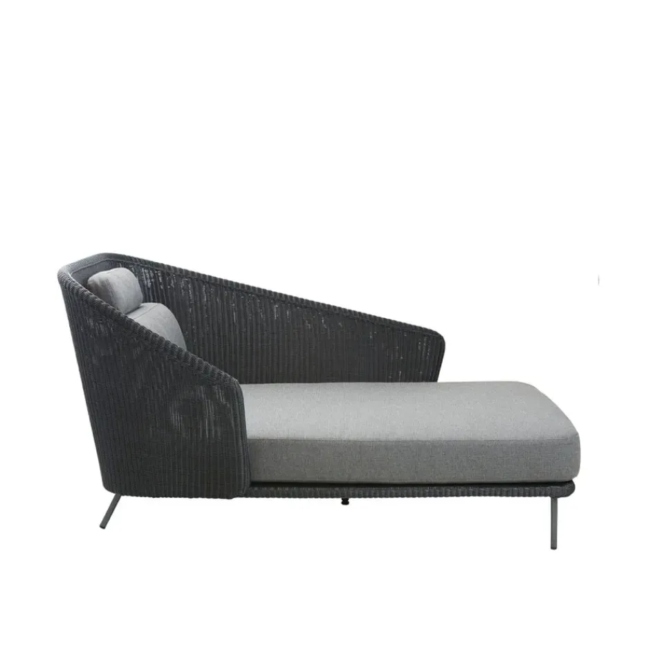 Cane-line Garden Sofas & Garden Benches*Mega daybed, Graphic, left, incl. cushions Grey