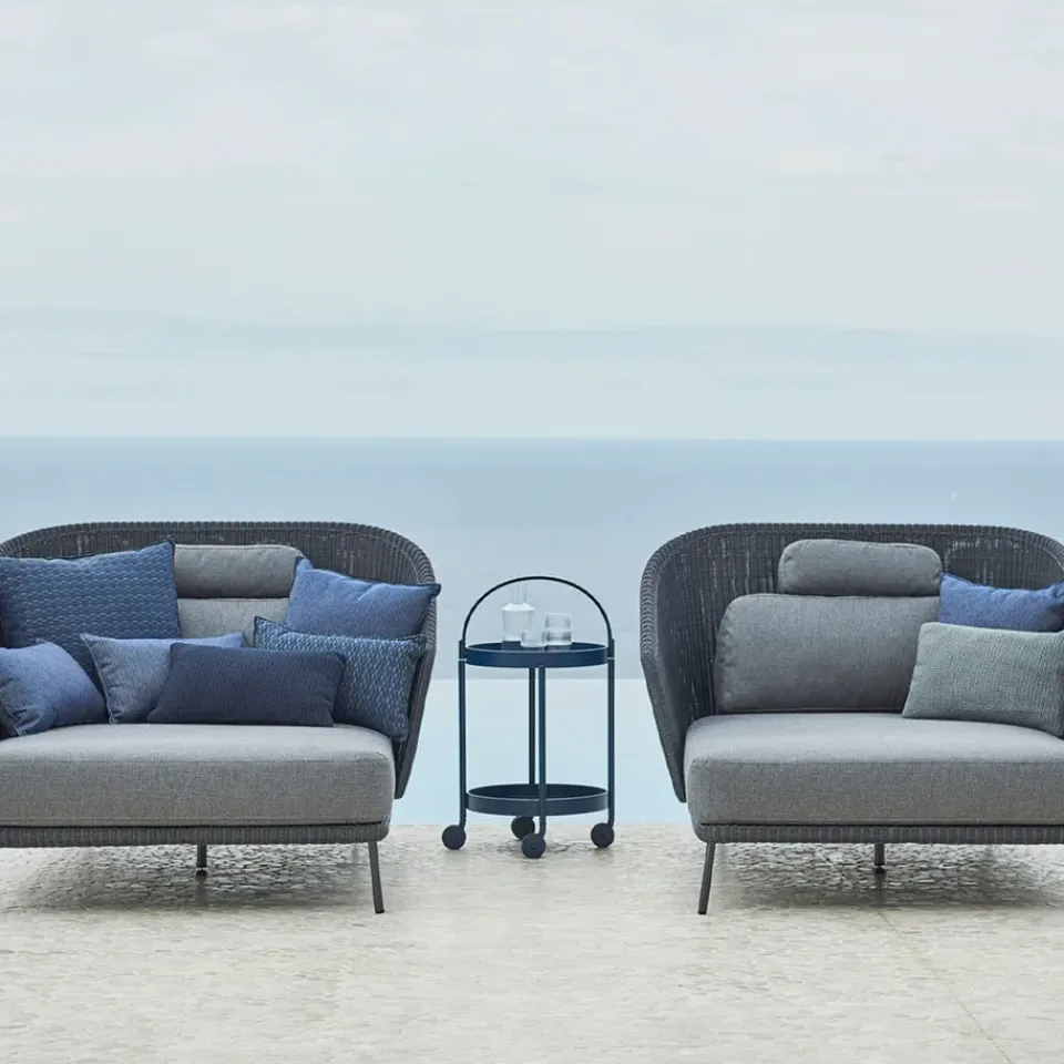 Cane-line Garden Sofas & Garden Benches*Mega daybed, Graphic, left, incl. cushions Grey
