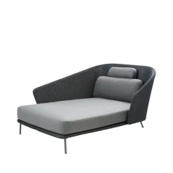 Cane-line Garden Sofas & Garden Benches*Mega daybed, Graphic, right, incl. cushions Grey