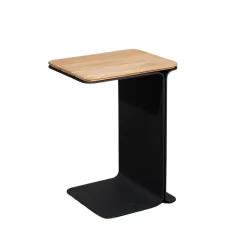 Cane-line Table For Outdoor Use*Mega side table, Teak-lava grey frame Brown
