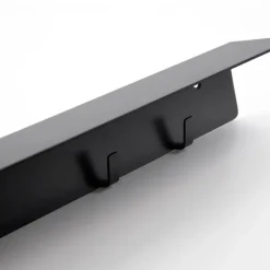 Meraki Shelves & Shelving Systems*shelf with bottle hanger and hook, Brushed finish Black