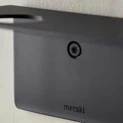 Meraki Shelves & Shelving Systems*shelf with bottle hanger and hook, Brushed finish Black