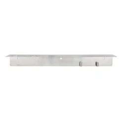 Meraki Shelves & Shelving Systems*shelf with bottle hanger and hook, Brushed steel Silver-coloured