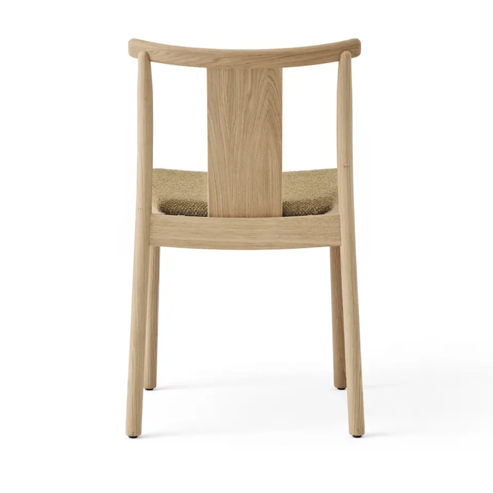 Audo Copenhagen Chairs*Merkur chair with cushion, Oak-Bouclé 06 gold Beige