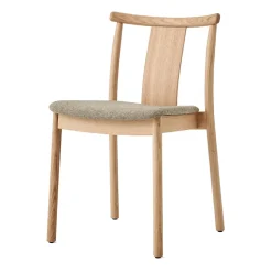Audo Copenhagen Chairs*Merkur chair with cushion, Oak-Hallingdal 0200 Beige