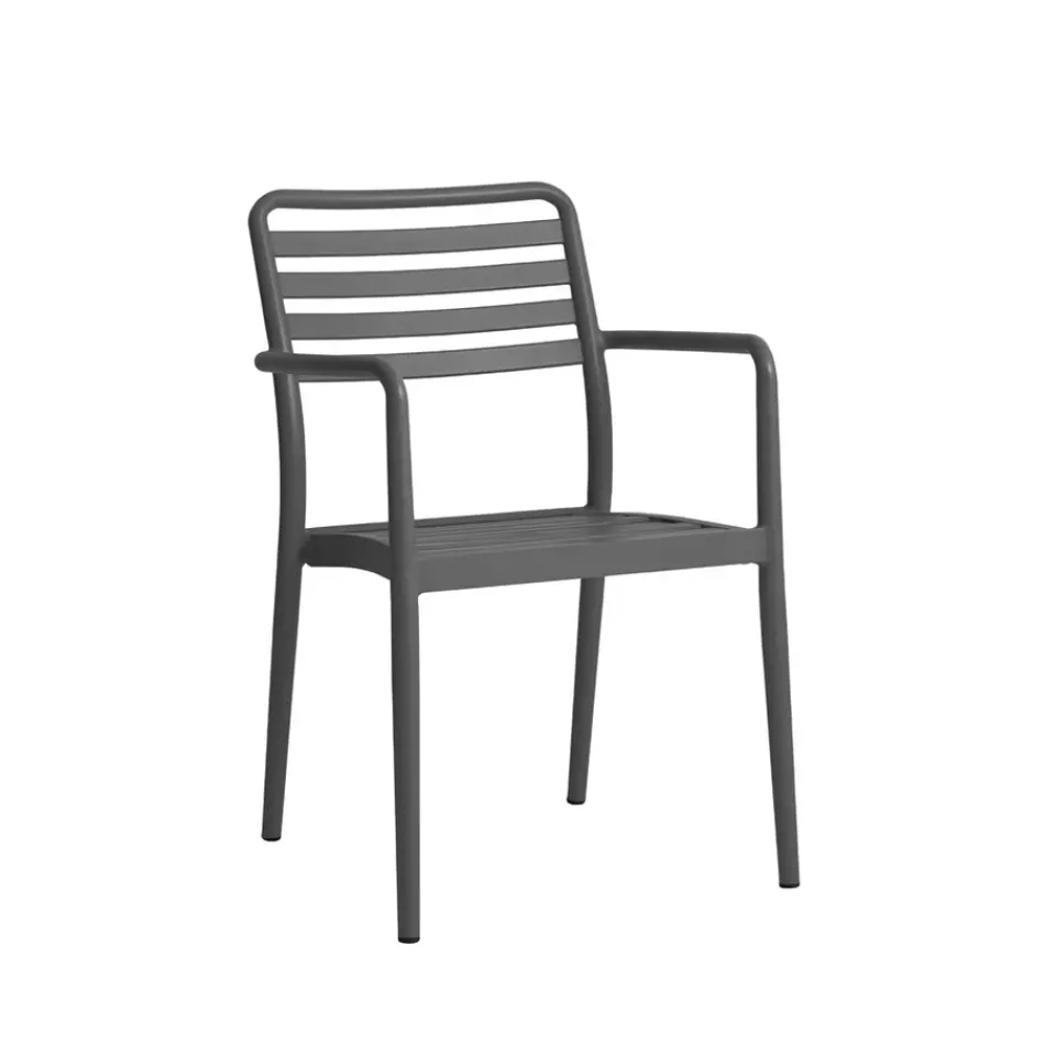 1898 Seating*Messina armchair, Anthracite Grey