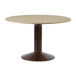 Muuto Dining Tables*Midst pedestal table, Oiled oak-dark red, Ø120 cm BrownRed