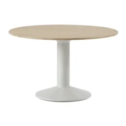 Muuto Dining Tables*Midst pedestal table, Oiled oak-grey, Ø120 cm BrownGrey