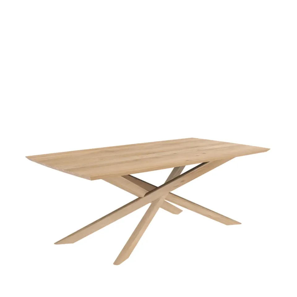 Ethnicraft Dining Tables*Mikado dining table, Oak wax oil 203x106 cm Beige