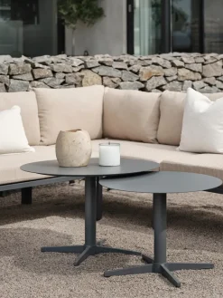Brafab Table For Outdoor Use|Outdoor Lounge Furniture*Mill coffee table, Khaki, Large Ø75 cm Beige