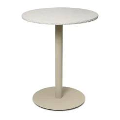 Ferm Living Dining Tables*Mineral café table, Bianco curia, cashmere Beige