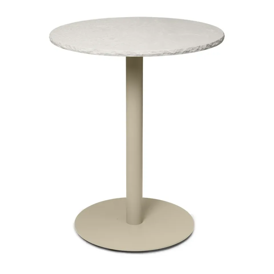 Ferm Living Dining Tables*Mineral café table, Bianco curia, cashmere Beige