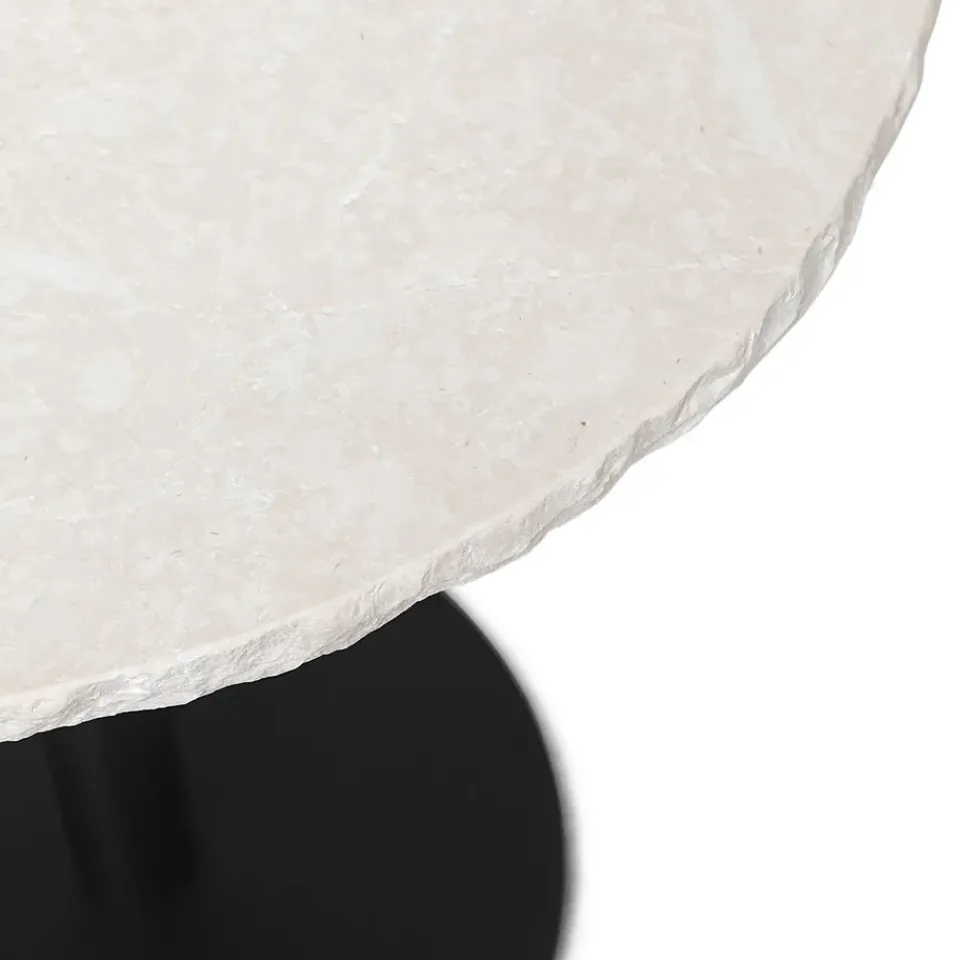 Ferm Living Dining Tables*Mineral café table, , marble bianco curia White