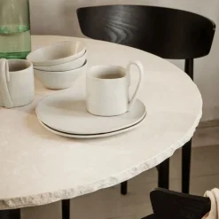 Ferm Living Dining Tables*Mineral dining table, . marble bianco curia White